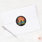 Santa Monica Beach Ronde Sticker (Envelop)