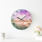 Santa Monica Beach - Spaarroze foto bewerken Grote Klok (Huis)