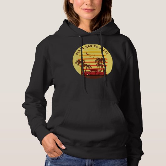 Santa Monica Beach Surfing Hoodie (Voorkant)