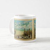 Santa Monica Beach Vintage Revel Koffiemok (Voorkant links)