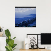 SANTA MONICA BLAUW POSTER (Thuiskantoor)