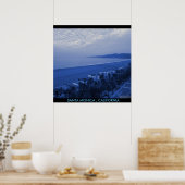 SANTA MONICA BLAUW POSTER (Keuken)