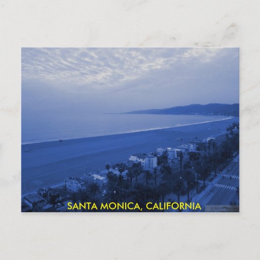 SANTA MONICA BLUE BRIEFKAART (Voorkant)