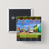 "Santa Monica Blvd 2" Knop Vierkante Button 5,1 Cm (Voorkant /achterkant)
