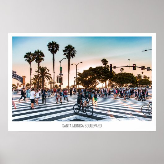 Santa Monica Boulevard, Los Angeles, Verenigde Sta Poster (Voorkant)