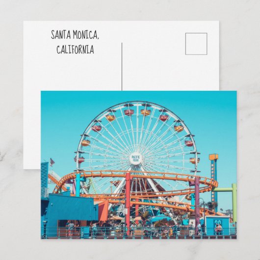 Santa Monica Briefkaart (Voorkant / Achterkant)