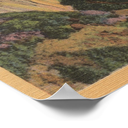 Santa Monica, CA - Beach Scene Along Palisades Poster (Hoek)