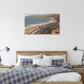 Santa Monica, CA - Los Angeles County Beach Scen Canvas Afdruk (Insitu (Slaapkamer))