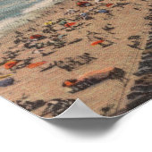 Santa Monica, CA - Los Angeles County Beach Scen Poster (Hoek)