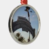 Santa Monica, CA Metalen Ornament (Rechts)