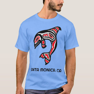 Santa Monica, CA Native American Orca Killer Whale T-shirt