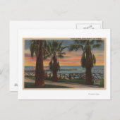 Santa Monica, CA - Yacht Harbour en Sunset Uitzich Briefkaart (Voorkant / Achterkant)