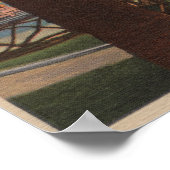 Santa Monica, CA - Yacht Harbour en Sunset Uitzich Poster (Hoek)