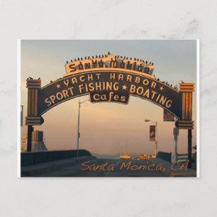 Santa Monica California Briefkaart