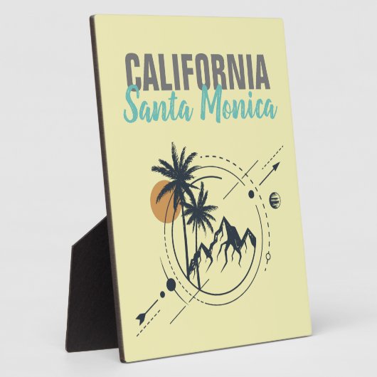 Santa Monica California Geometric Palms Fotoplaat (Zijkant)
