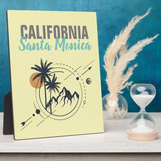 Santa Monica California Geometric Palms Fotoplaat (Zijkant)