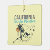 Santa Monica California Geometric Palms Keramisch Ornament (Links)