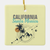 Santa Monica California Geometric Palms Keramisch Ornament (Voorkant)
