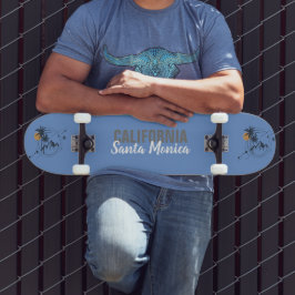 Santa Monica California Geometric Palms Persoonlijk Skateboard