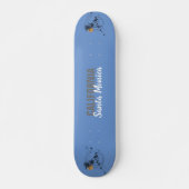 Santa Monica California Geometric Palms Persoonlijk Skateboard (Voorkant)