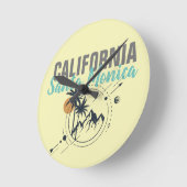 Santa Monica California Geometric Palms Ronde Klok (Hoek)
