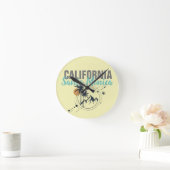 Santa Monica California Geometric Palms Ronde Klok (Huis)