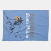 Santa Monica California Geometric Palms Theedoek (Horizontaal)