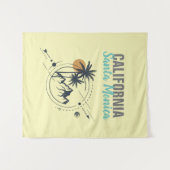 Santa Monica California Geometric Palms Wandkleed (Voorkant (horizontaal))