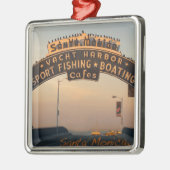 Santa Monica California Metalen Ornament (Links)