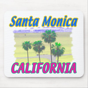 Santa Monica California Palm & Beach Mouthpads Muismat
