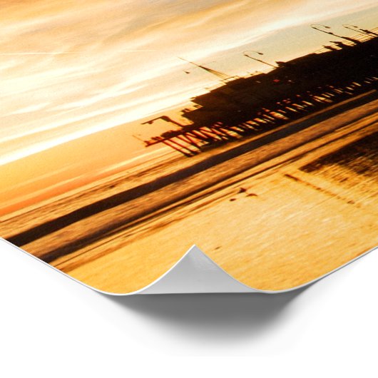 Santa Monica California Poster (Hoek)