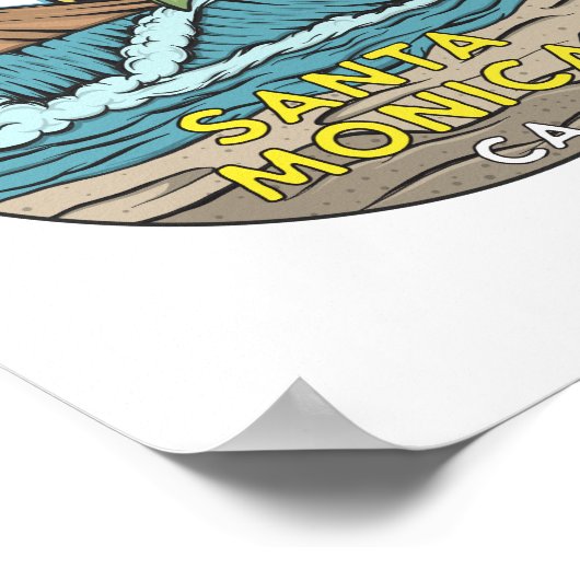 Santa Monica California Poster (Hoek)