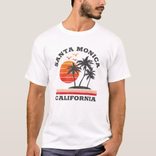 Santa Monica California Retro Souvenir Gift T-shirt