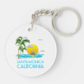 Santa Monica California Sailing Sleutelhanger (Achterkant)
