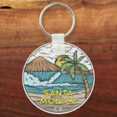 Santa Monica California  Sleutelhanger (Voorkant)