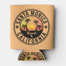 Santa Monica California Sunset Vacation Souvenirs Blikjeskoeler