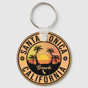 Santa Monica California Sunset Vacation Souvenirs Sleutelhanger