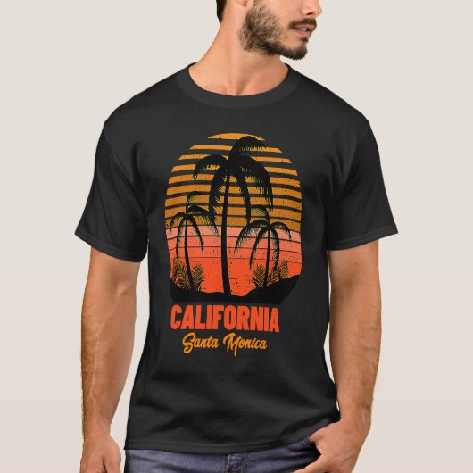 Santa Monica California T-shirt (Voorkant)