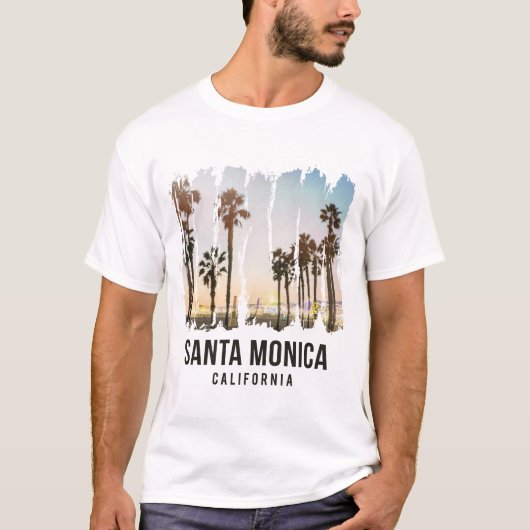 Santa Monica California T-shirt (Voorkant)