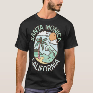 Santa Monica California Tropical Beach Vacation Du T-shirt