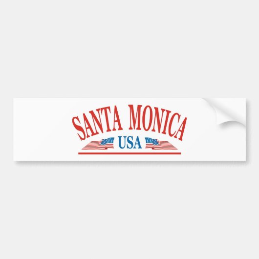 Santa Monica California USA Bumpersticker (Voorkant)