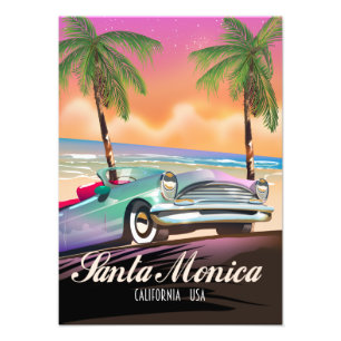 Santa Monica California USA Foto Afdruk