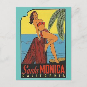 Santa Monica, Californië - Briefkaart