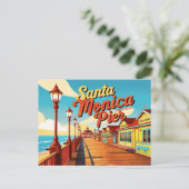  Santa Monica, Californië Briefkaart (Staand voorkant)