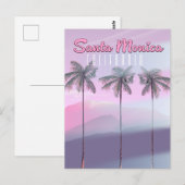 Santa Monica Californië Briefkaart (Voorkant / Achterkant)