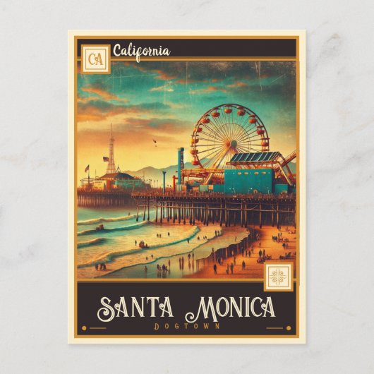 Santa Monica, Californië |  Briefkaart (Voorkant)