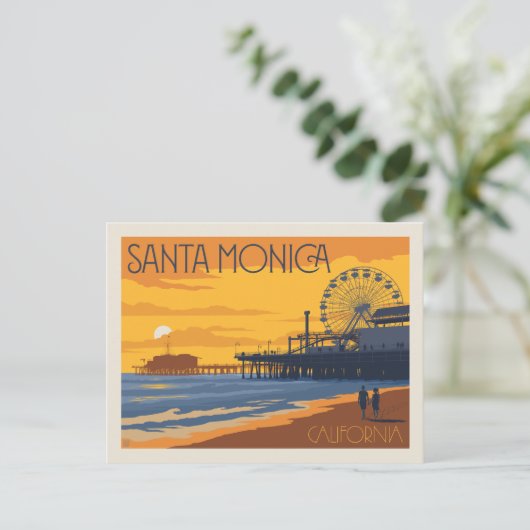 Santa Monica, Californië Briefkaart (Staand voorkant)