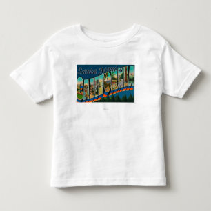 Santa Monica, Californië - Grote Letter-scènes Kinder Shirts