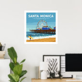 Santa Monica Californië Poster (Thuiskantoor)