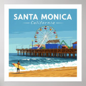 Santa Monica Californië Poster (Voorkant)